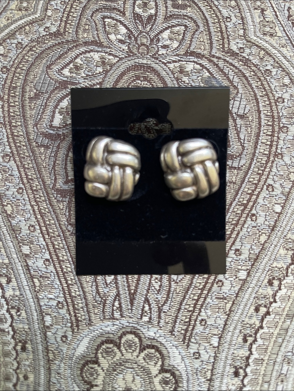 Silver Plated Knot Earrings